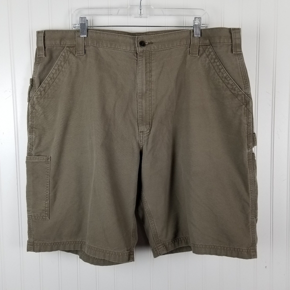 Carhartt Men's Carpenter Shorts Original Fit Brown Tan Size 42 Inseam 10" - Picture 7 of 7